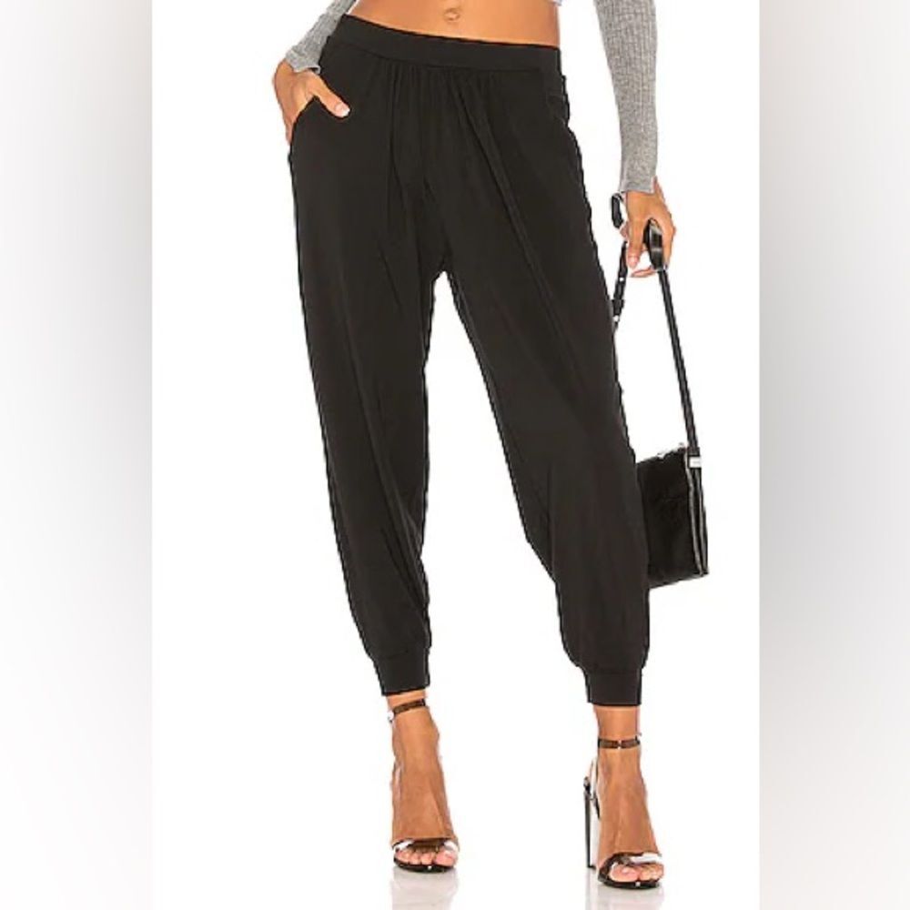 Diane Von Furstenberg Janeta Pant Black Jogger Pull On Size 2